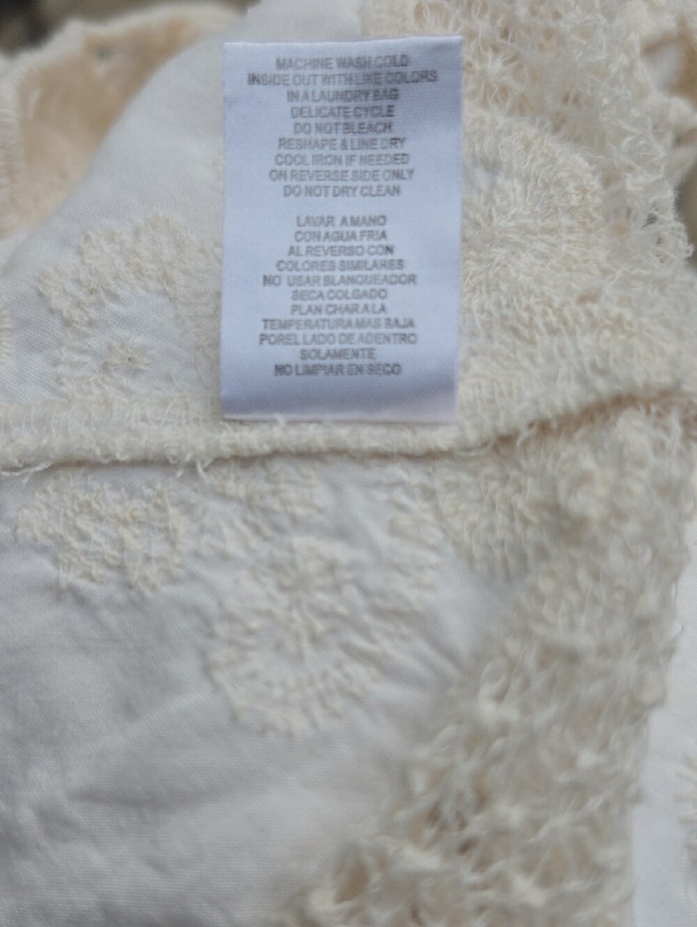 DEMOCRACY Embroidered Crochet-Trim Boho Tunic - Picture 7 of 7